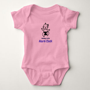 Mummy's Little Alarm Clock Newborn Baby Care T-Shi Bodysuit