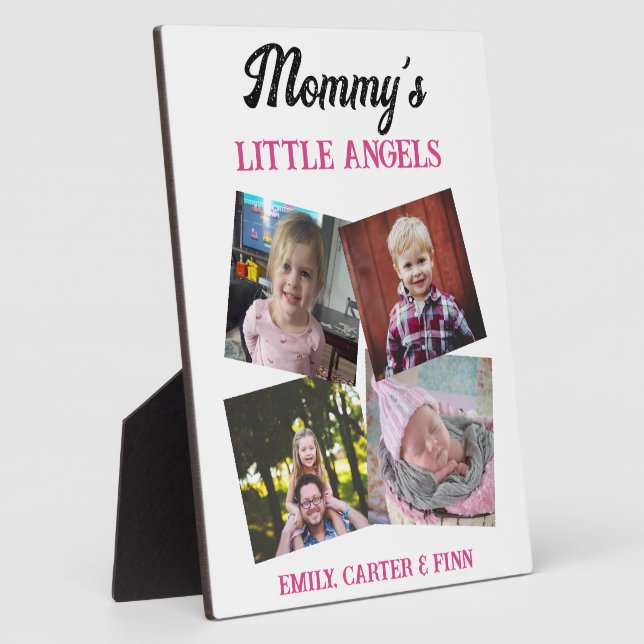Mummy's Little Angels | Photo Gift Plaque (Side)