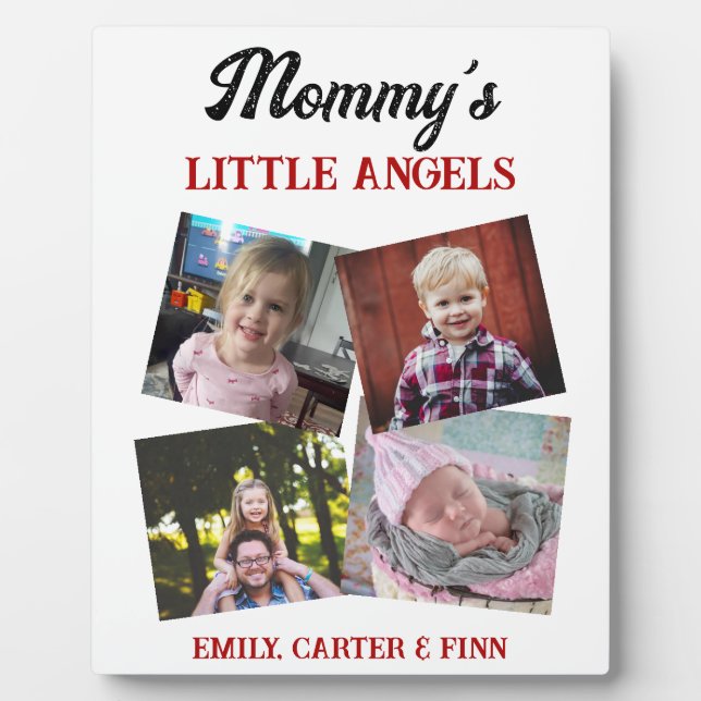 Mummy's Little Angels | Photo Gift Plaque (Front)