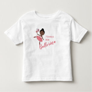 Mummy's Little Ballerina (Dark Hair & Skin) Toddler T-Shirt