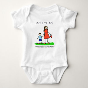 Mummy's Little Boy - Brunette Mother & Son Shirt