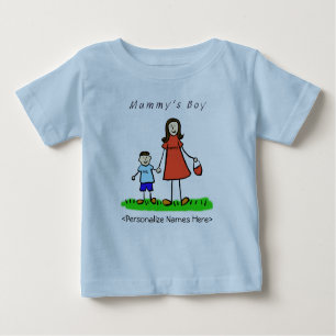 Mummy's Little Boy - Brunette Mother & Son Shirt