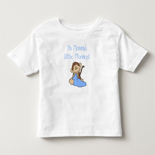 Mummy's Little Boy Monkey Toddler T-Shirt (Front)