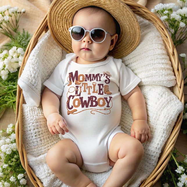 Mummy's Little Cowboy Baby Bodysuit (Creator Uploaded)