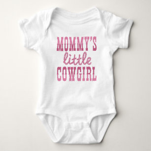 Mummy's Little Cowgirl Baby Bodysuit