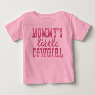Mummy's Little Cowgirl Baby T-Shirt