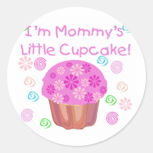 Mummy's Little Cupcake Classic Round Sticker