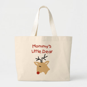 Mummy's Little Dear Tshirts and Gifts Large Tote Bag