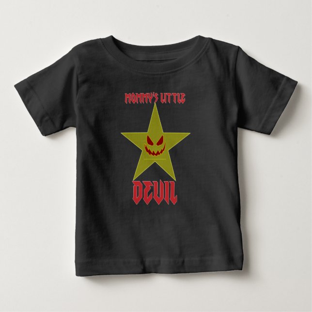 Mummy's Little Devil Baby T-Shirt (Front)