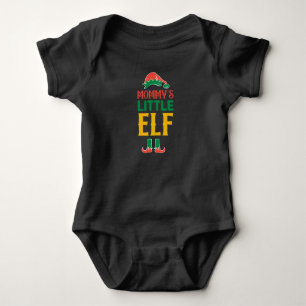 "Mummy's Little Elf" Christmas Holiday Baby Bodysuit