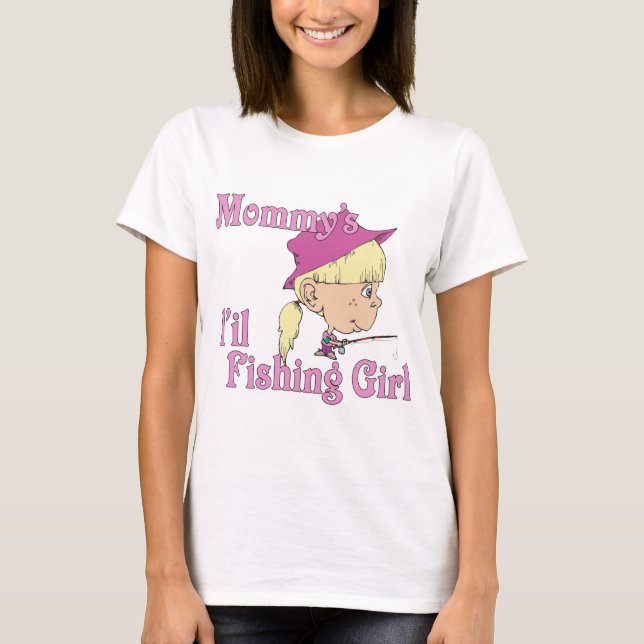 Mummy's Little Fishing Girl T-Shirt (Front)