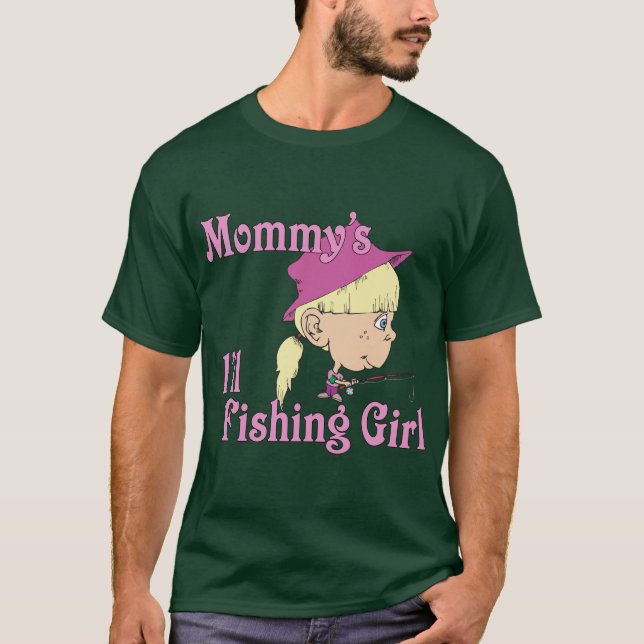 Mummy's Little Fishing Girl T-Shirt (Front)