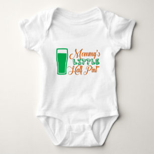 Mummy's Little Half Pint St. Patrick's Day Baby Bodysuit