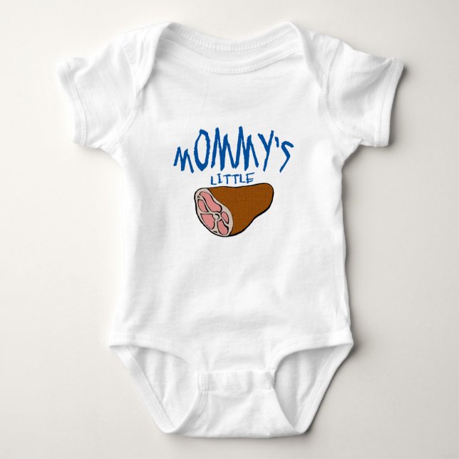 Mummy's Little Ham Baby Bodysuit (Front)