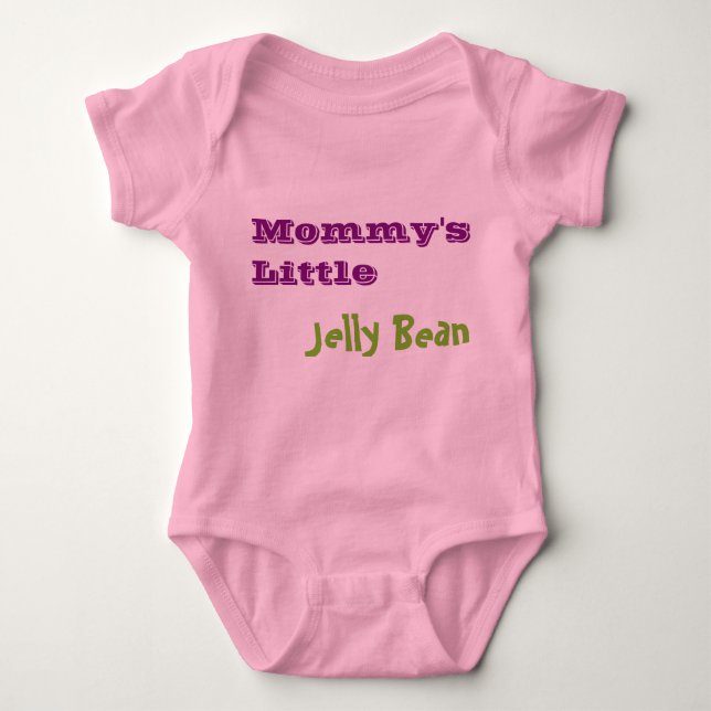Mummy's Little Jelly Bean Baby Bodysuit (Front)