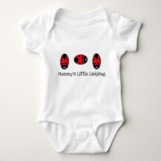 Mummy's Little Ladybug Baby Creeper Shirt (Front)
