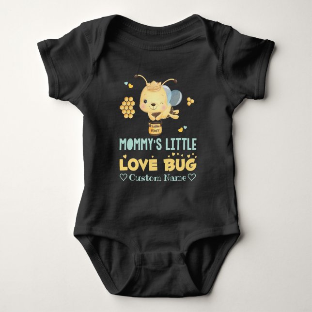 Mummy's Little Love Bug Baby Bodysuit (Front)