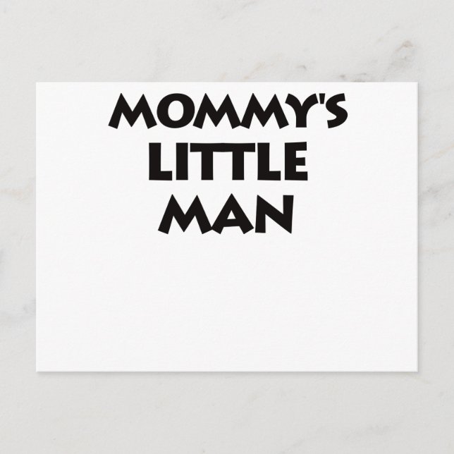 Mummy's Little Man Postcard (Front)