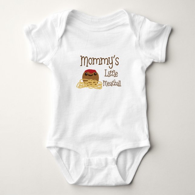 Mummy's Little Meatball Baby Bodysuit (Front)