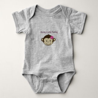 Mummy's Little Monkey Baby Jersey Bodysuit
