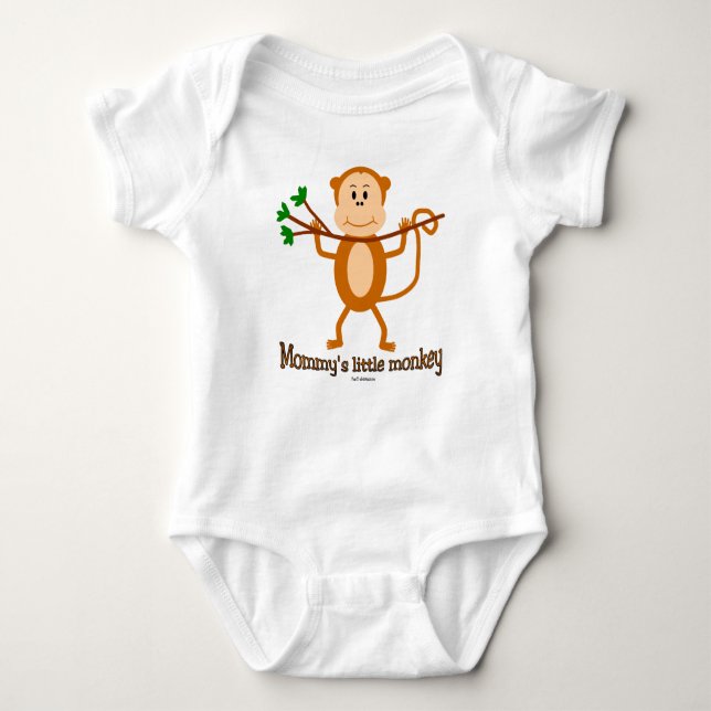 Mummy's Little Monkey baby  s & t-shirts (Front)