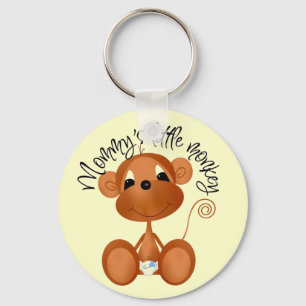 Mummy's Little Monkey - Boy Tshirts and Gifts Key Ring