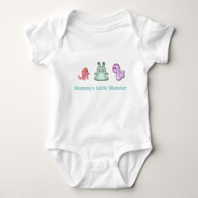 Mummy's Little Monster Baby Bodysuit (Front)