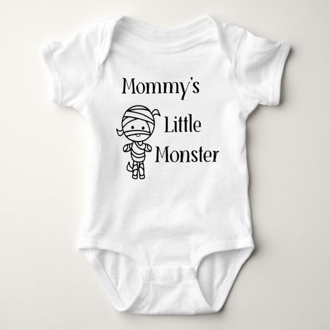Mummy's Little Monster Baby Bodysuit (Front)