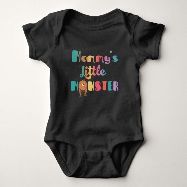 Mummy's Little Monster baby bodysuit (Front)
