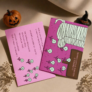 Mummy's Little Monster Halloween Birthday Party Invitation