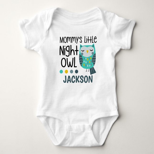 Mummy's Little Night Owl Baby Bodysuit (Front)