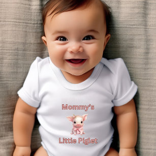 Mummy's Little Piglet  Baby Bodysuit