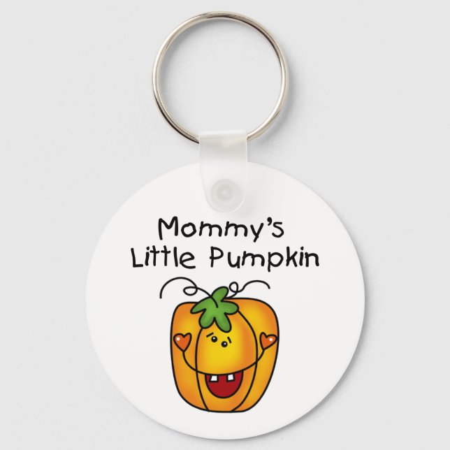 Mummy's Little Pumpkin T-shirts and Gifts Key Ring (Front)