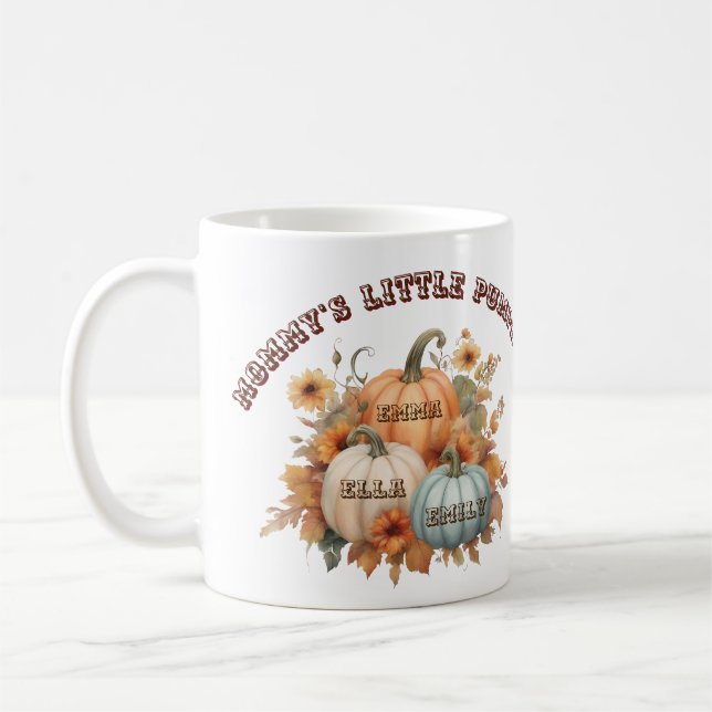 Mummy's Little Pumpkins  Coffee Mug (Left)