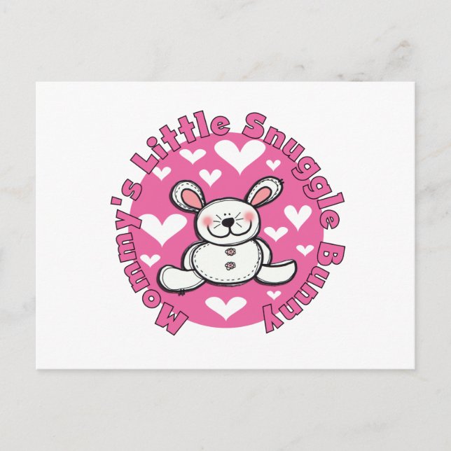 Mummy's Little Snuggle Bunny Postcard (Front)