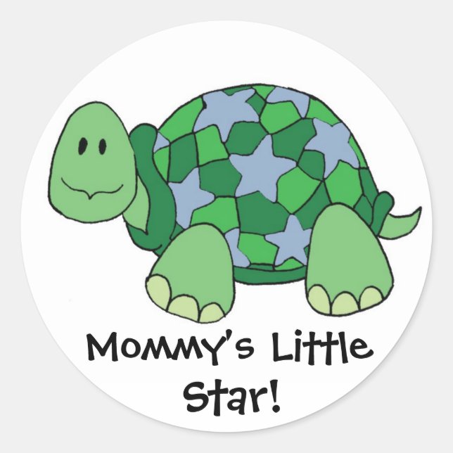 Mummy's Little Star! Classic Round Sticker (Front)