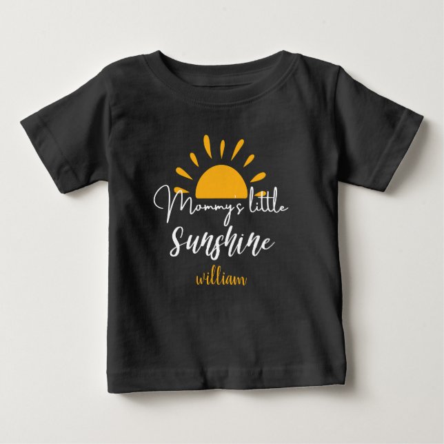 Mummy's Little Sunshine Custom Funny Gift Newborn Baby T-Shirt (Front)