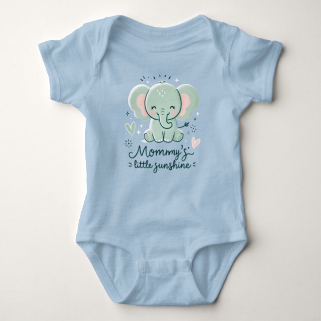 Mummy's Little Sunshine, Cute Baby BodysuiT-Shirt Bodysuit (Front)