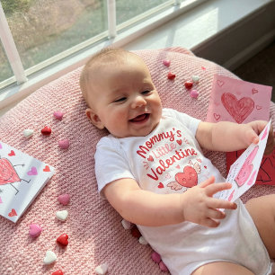 Mummy's Little Valentine Adorable Baby Bodysuit