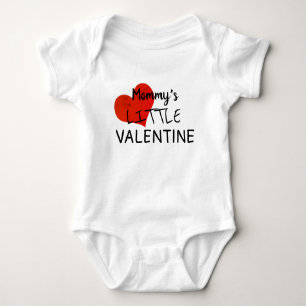 Mummy's Little Valentine Baby Boys' Valentines Day Baby Bodysuit