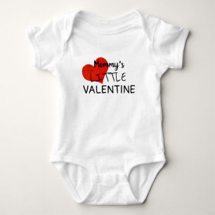 Mummy's Little Valentine Baby Boys' Valentines Day Bodysuit