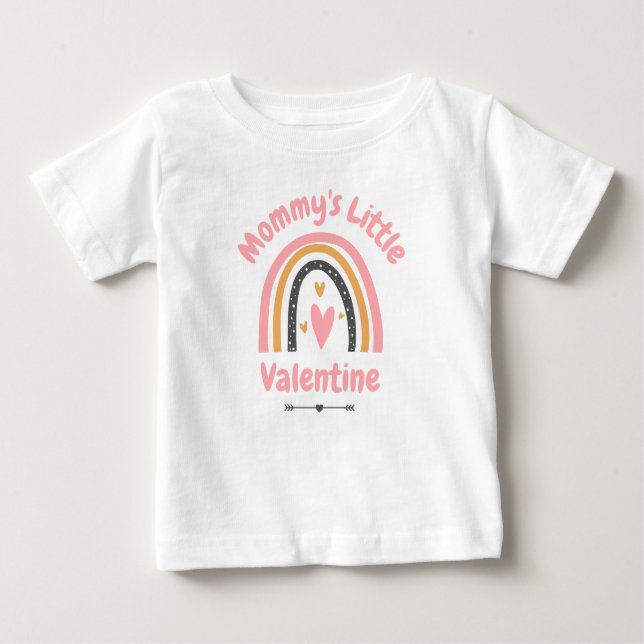 Mummy's Little Valentine Baby T-Shirt (Front)