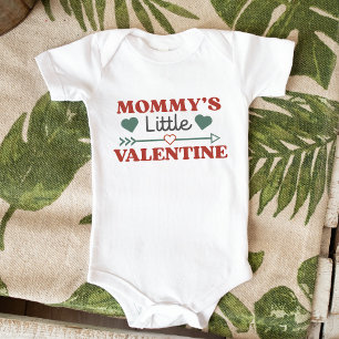 Mummy's Little Valentine Cute Anti Valentine's Day Baby Bodysuit