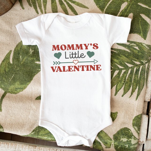Mummy's Little Valentine Cute Anti Valentine's Day Baby Bodysuit (Creator Uploaded)