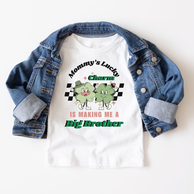 Mummy's lucky charm is making me a big Sister Toddler T-Shirt (Creator Uploaded)