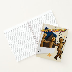 Mummy's Night Out Dancing Cartoon Fun Notebook