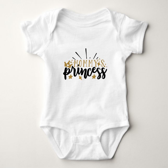 Mummy's Princess Typography Baby Bodysuit (Front)