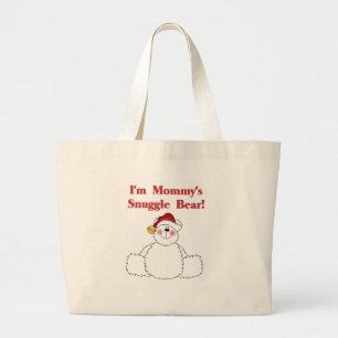 Mummy's Snuggle Bear T-shirts and Gifts Large Tote Bag