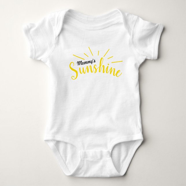 Mummy's sunshine baby bodysuit (Front)