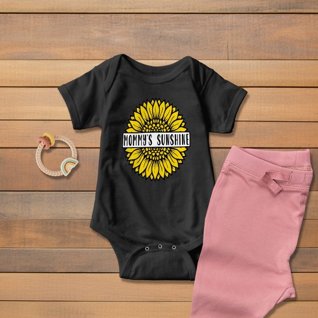 Mummy's Sunshine Sunflower Baby Bodysuit (Creator Uploaded)